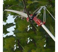 4 Ruote Seghetto per potatura e giardinaggio Sharp Potatura Testa Shear Fruit Picker Harvester Pole Saw Trimmer Clipper Strumento di rifilo senza palo con lama dentata robusta per tagli precisi