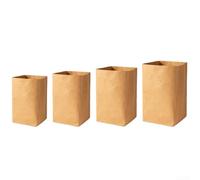 4 sacchetti di carta per conservare patate, cipolle, aglio e piante vive, lavabili e degradabili, per uso quotidiano (quadrati)
