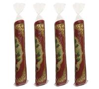 4 sacchetti grandi in plastica per tappeti (adatti a tappeti fino a 22,9 x 30,5 cm) con 10 lacci, extra large da 4,5 mm, resistenti, per traslochi, imballaggi, spedizioni e stoccaggio, proteggono i