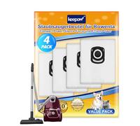 4 sacchetti per aspirapolvere, per modelli Rowenta Compact Power, Silence Force e X-Trem Power, Hygiene+, 99,99%