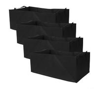 4 sacchetti per piantare in tessuto non tessuto per un efficace orticoltura progettati per ampio spazio e uno sviluppo sano delle radici (50 x 30 x 20)