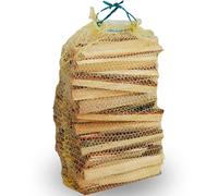 4 sacchi x 3 kg Legnetti accendifuoco camino stufa barbecue in sacco rete
