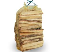 4 sacchi x 3 kg Legnetti accendifuoco camino stufa barbecue in sacco rete