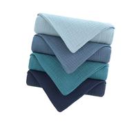 4 salviette in cotone per Cura delicata della pelle Asciugamano quadrato multiuso per per viso, mani e corpo Panno in cotone delicato facile da pulire