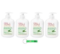 4 saponi Cera di Cupra Sapone - Igiene Liquido per mani e viso con eucalipto - 200 ml + portachiavi Beni Culinari