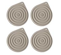 4 scaldapiatti, tappetino scaldavivande multiuso in silicone, tappetini antiscivolo in silicone per microonde, piatti caldi per mantenere il cibo caldo, ideali per forno a cottura calda