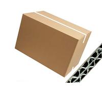 4 SCATOLE DI CARTONE 60X40X40 cm con 1 NASTRO ADESIVO AVANA - IMBALLAGGIO CARTONE DOPPIA ONDA PESO GARANTITO 1kg a scatola PER SPEDIZIONI/MAGAZZINO/TRASLOCHI SCATOLONE NEUTRO