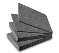 4 Schiuma a Forma di Cubo: 2 400x300x50mm e 2 400x300x10mm, Valigetta per Attrezzi, Fotocamera, Inserto in Gommapiuma, Miniature, Tablet