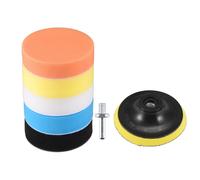 4" Schiuma Trapano Lucidatura Tampone Kit,5pz Spugna Tamponi M10 Adattatore