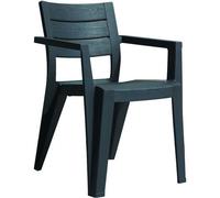 4 Sedie Poltrone da Giardino Keter in resina antracite