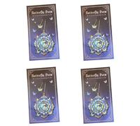 4 segnalibri floreali a farfalla con catena per l ' apprendimento efficiente e l ' organizzazione delle note Segnalibri souvenir con clip per libri lettura