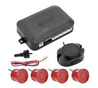 4 Sensori Buzzer Alert 22mm Kit Sensore Di Parcheggio Per Auto Di Assistenza Per Rivelatore Radar Di Backup Inverso DC 12V 6 Colori sensori parcheggio(Rosso)