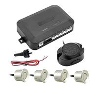 4 Sensori Buzzer Alert 22mm Kit Sensore Di Parcheggio Per Auto Di Assistenza Per Rivelatore Radar Di Backup Inverso DC 12V 6 Colori sensori parcheggio(D'oro)