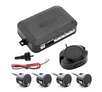 4 Sensori Buzzer Alert 22mm Kit Sensore Di Parcheggio Per Auto Di Assistenza Per Rivelatore Radar Di Backup Inverso DC 12V 6 Colori sensori parcheggio(Nero)