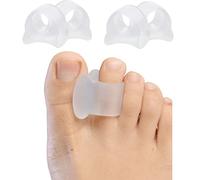 4 Separatore Dita Piede, Di Separatori in Gel Morbidi Distanziatori Standard Per Le Dita Dei Piedi, utilizzato allevia il dolore da borsiti e dita sovrapposte(Colore trasparente)