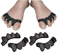 4 Separatore Dita Piede, Raddrizza Dita Dei Piedi, distanziatori correzione delle dita dei piedi per la correzione dell'alluce valgo, divaricatore, dita a mortello silicone