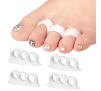 4 separatori di dita in silicone per alluce valgo, dita a martello, dolori ai piedi