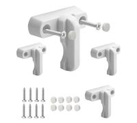 4 Serrature e chiavistelli in lega di zinco Castelli di Sicurezza Sash Blocker Jammer per Finestra Serratura per Sicurezza Bambini per varie porte e finestre e sicurezza domestica UPVC/PVC