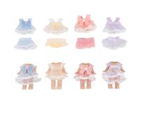 4 Set Abiti per Sonny Angel Bambole, 7,62cm Abiti da Collezione Adulti con Top e Gonne Accessori per Bambole for Decorazione ed Esposizione (Rosa, Viola, Giallo, Blu)