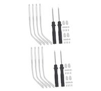 4 Set Accessori Per Occhiali Sostituzione Aste Occhiali Cera Nerd Per Occhiali Aste Di Ricambio Per Occhiali Braccio Gambe Per Occhiali Tempio Maggiore Suite Metallo Uomini e Donne