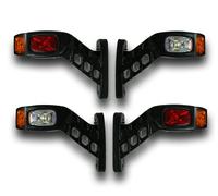 4 Set Bianco Rosso LED Ambra Profilo Evidenziatore Lampade Luci Per Iveco Volvo