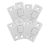 4 Set Chiusura Magnetica Invisibile per Ante e Porte, Ferro Argento | Confezione, Forza Magnetica Elevata, Montaggio Semplice, Uso su Armadi e Vetrine