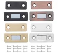 4 Set Chiusura Magnetica Invisibile per Armadio e Mobile in Ferro | Adesivo e Viti, Struttura Compatta, Resistente All’usura, per Cucina e Ristrutturazione Casa