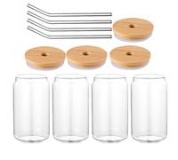 4 set di acqua trasparente tazza di acqua di tazza di acqua di