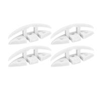 4 set di bitte pieghevoli da 5 pollici, bitte da attracco in nylon di grado marino con 3 fori per barche, navi e yacht, bitte per cime ad alta resistenza per un ormeggio sicuro (Senza accessori per