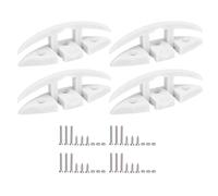 4 set di bitte pieghevoli da 5 pollici, bitte da attracco in nylon di grado marino con 3 fori per barche, navi e yacht, bitte per cime ad alta resistenza per un ormeggio sicuro (Con accessori per