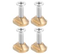 4 set di bulloni e dadi per binari a T: viti di espansione in ottone con