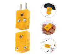 4 set di connettori per sonda di temperatura a filo termocoppia tipo K maschio