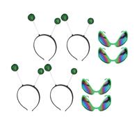 4 Set di Copricapo Festival Creativo Piattino Uomo Decoro in Copricapo (Verde)