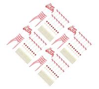 4 set di decorazioni per torte a fiocco: decorazioni per cupcake a forma di