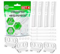 4 Set di Guide da Porta del Frigorifero da Incasso e Combinato Congelatore