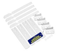4 Set di Guide Porta Frigorifero da Incasso con Congelatore per Whirlpool | con Codice Originale 481231019131 C00312150 per Indesit per Ariston - Garanzia di 10 Anni - MONTERAL