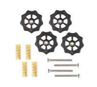 4 set di parti for stampante 3D M3 M4 Kit di livellamento con dado for letto riscaldato, vite a molla, accessori for piattaforma for letto riscaldato for CR-10 Ender 3(M4 Leveling Kit)