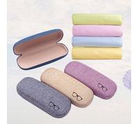 4 Set di scatole per occhiali in lino retrò Custodia per occhiali vintage con