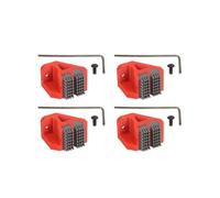 4 Set di Spazzole per Ugelli P1S P1 X1, Spazzole In Silicone Montate, Scrubber per La Pulizia Della Testina di Stampa, Rosso