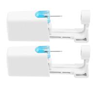 4 Set Dispositivo per Piercing all Orecchio Usa e Getta, Bianco