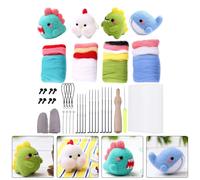 4 Set Doll Making Manual Needle Felting Starter Kit Kit di lana artigianale per