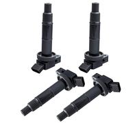 4 Set Electronic Ignition Coil Spark Plug for Toyota Camry 2005-2010 2.4L L4