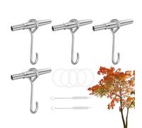 4 Set Kit Per Maschiatura Albero Sciroppo D'acero - Pile Pesr Rubinetto In Acciaio Inossidabile Per Tronco, Four Punte,four Ganci, 4 Tubi, 2 Spazzole, Pile Pser Maschiare Alberi Pesr Tutti Gli Alber