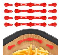 4 Set Magneti per Friggitrice ad Aria,Silicone a Magnete Friggitore ad Aria,Accessories Friggitrice ad Aria,Utilizzato per Fissare la Carta da Forno Della Friggitrice ad Aria