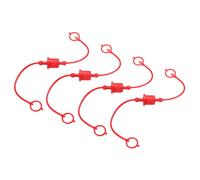 4 Set Plug Idraulico 1/2 ISO M/F, Rosso per [Brand]