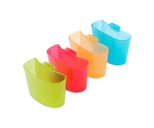 4 / set porta bustine tè appesi proprio sul lato della tazza supporto per biscotti europei semplici colori caramelle appeso porta bustine tè