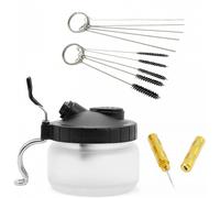 4 SET PULIZIA AEROGRAFO CONTENITORE PROFESSIONALE PER LA PULIZIA STRUMENTI DI LA