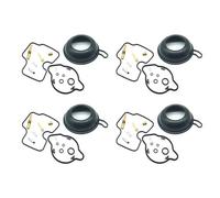 4 Set Riparazione Carburatore Per CBR600 F2 CBR 600 1991-1994: Membrane A Depressione, Guarnizione Della Camera, Getto Principale Lento, Galleggiante
