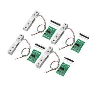 4 Set Sensore Carico Digitale 10KG + Modulo HX711 per Peso A/D 20x33mm