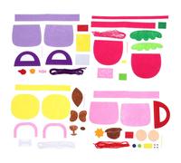 4 Sets Children's Craft Learn to Sew Kit Lavoretti Bambini Mini Borsa Mano Di